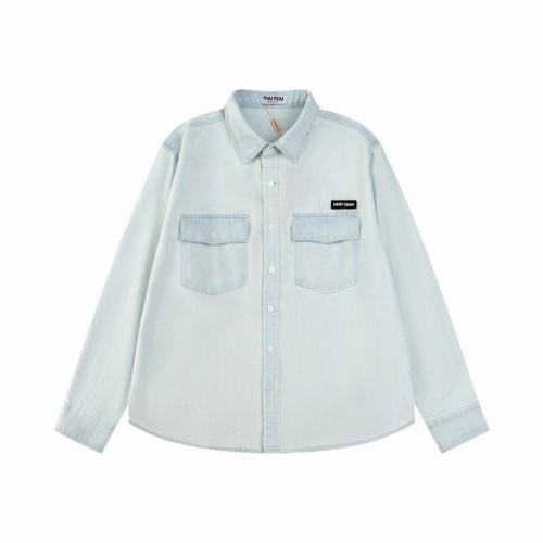 miu miu Chambray fabric shirt Size:(L)