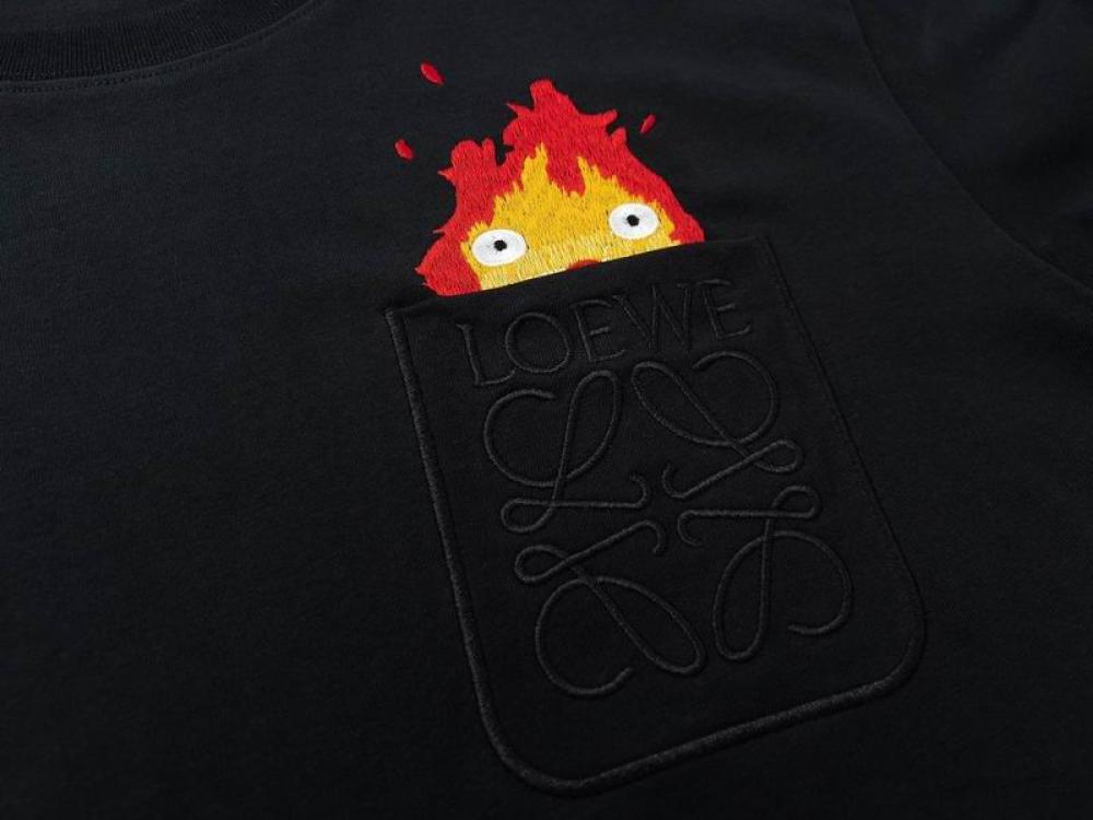 Loewe Logo Embroidered Crewneck T-Shirt Size:(XS)