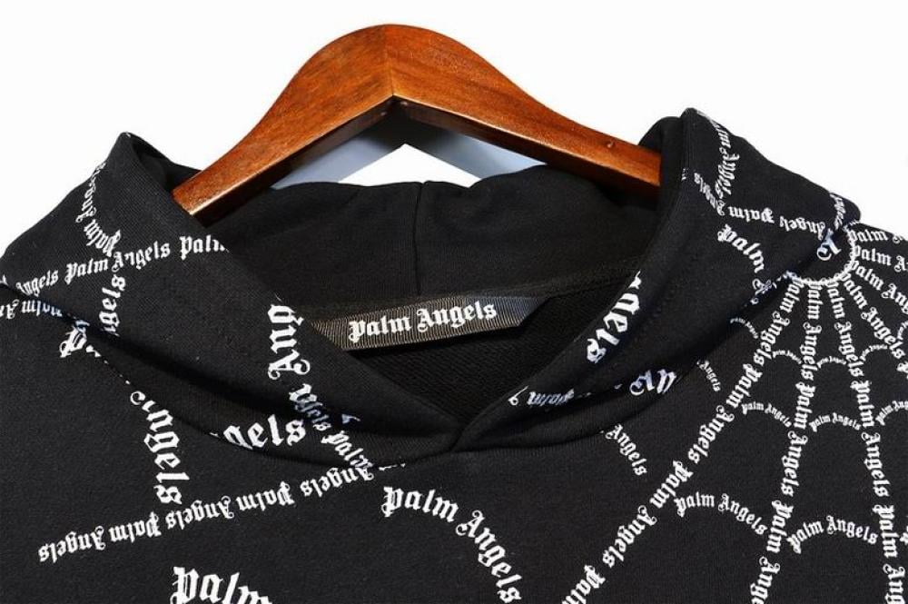 Palm Angels spider web print hoodie