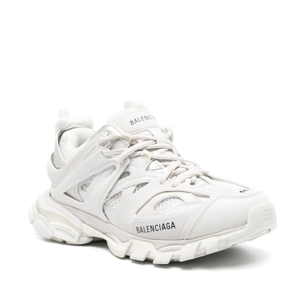 BALENCIAGA Track logo-detailed mesh and rubber sneakers