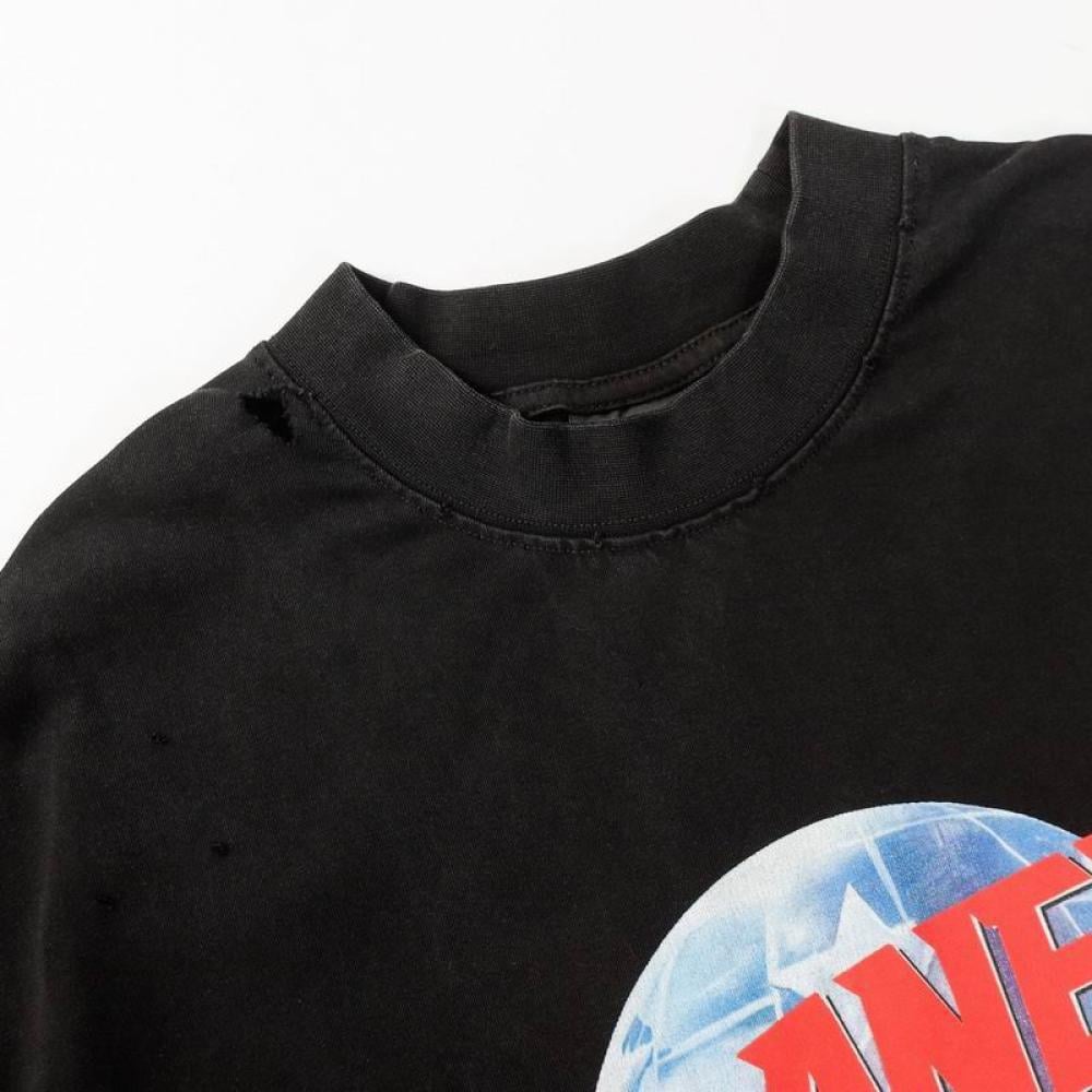 BALENCIAGA Printed cotton-jersey T-shirt