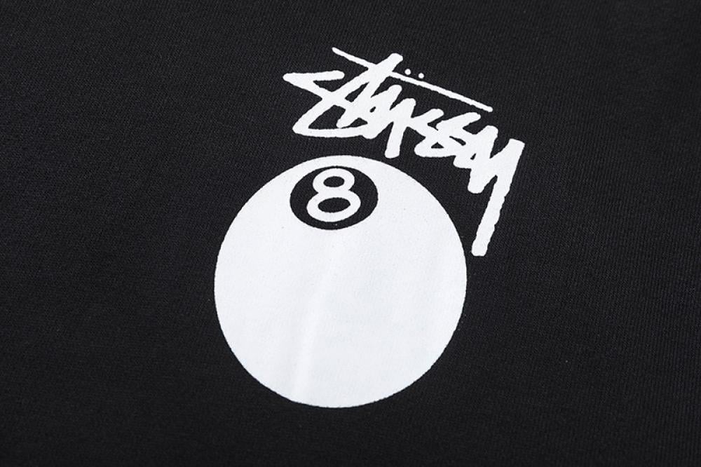 STUSSY Test Strike Fleece Hoodie Black