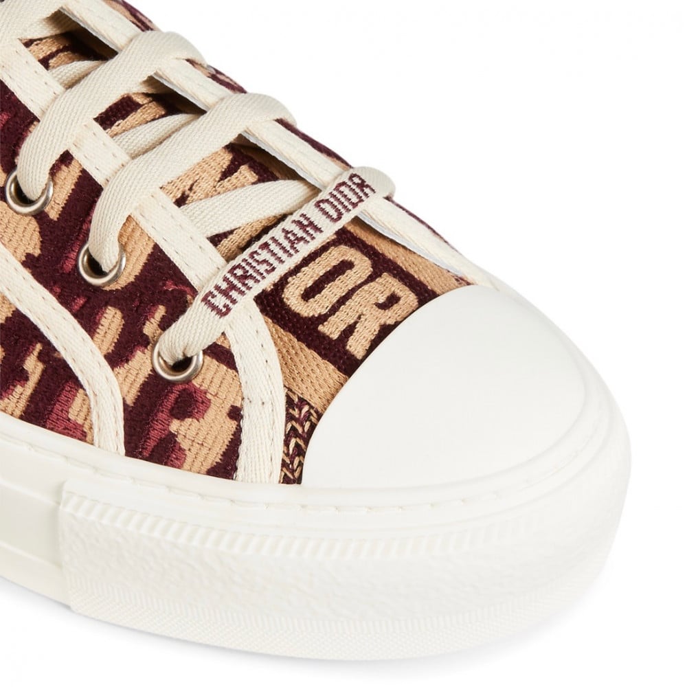 DIOR Walk'n'Dior Dior Oblique Embroidered Cotton Sneaker