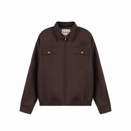 Miu Miu Washed Gabardine Blouson Jacket Size:(XL)
