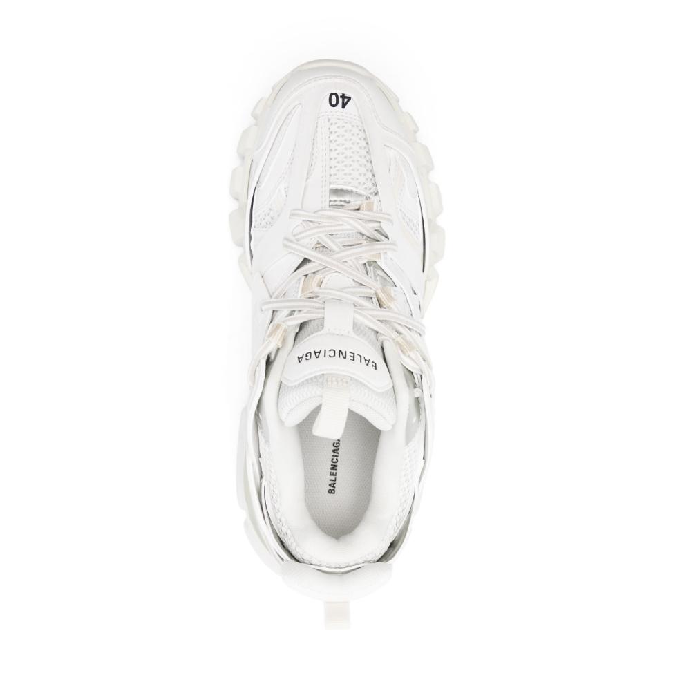BALENCIAGA Track logo-detailed mesh and rubber sneakers