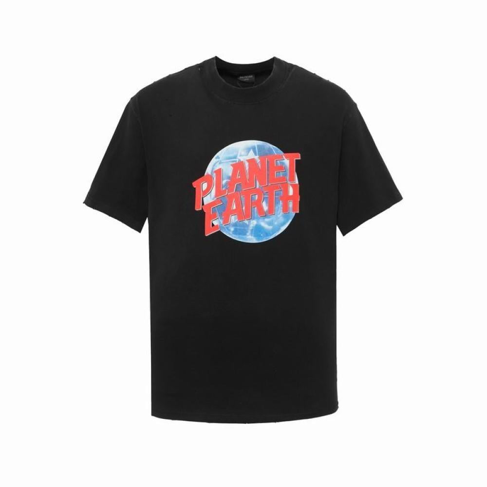 BALENCIAGA Printed cotton-jersey T-shirt