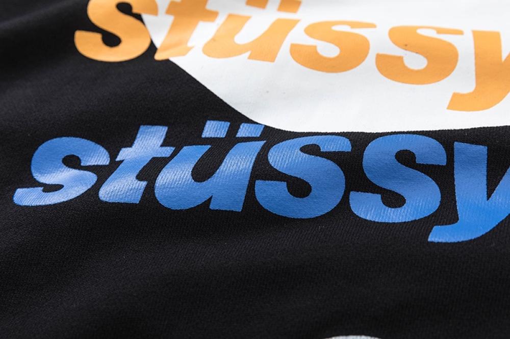 STUSSY Test Strike Fleece Hoodie Black