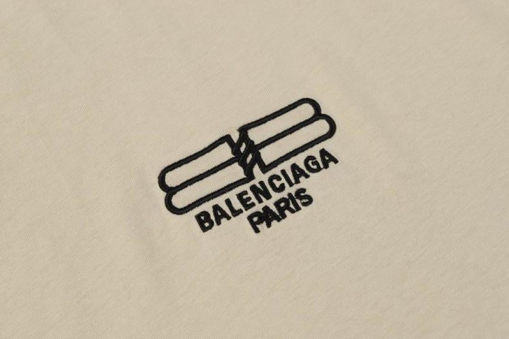 BALENCIAGA Oversized embroidered cotton-jersey T-shirt