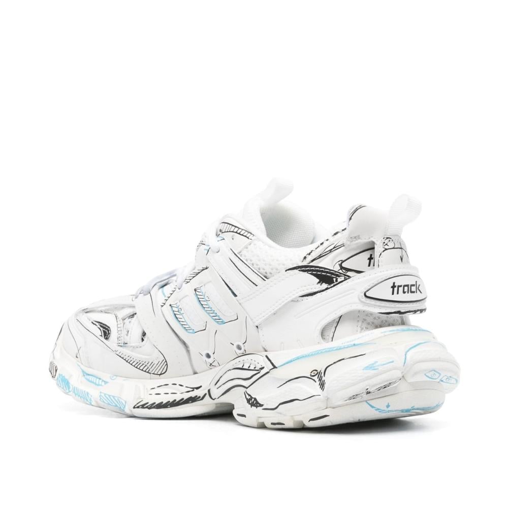 BALENCIAGA Track logo-detailed mesh and rubber sneakers