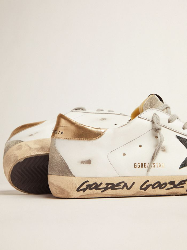 Super-Star LTD sneakers with gold heel tab and handwritten lettering