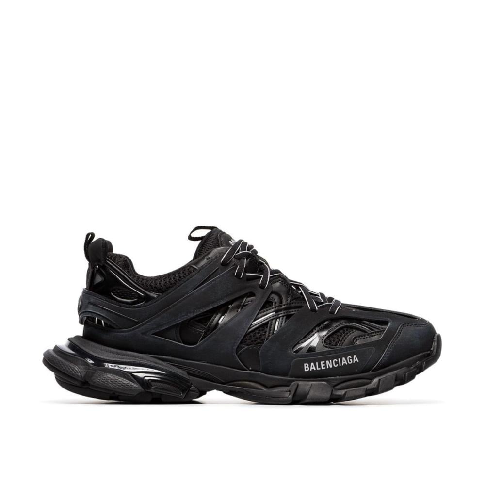 BALENCIAGA Track logo-detailed mesh and rubber sneakers