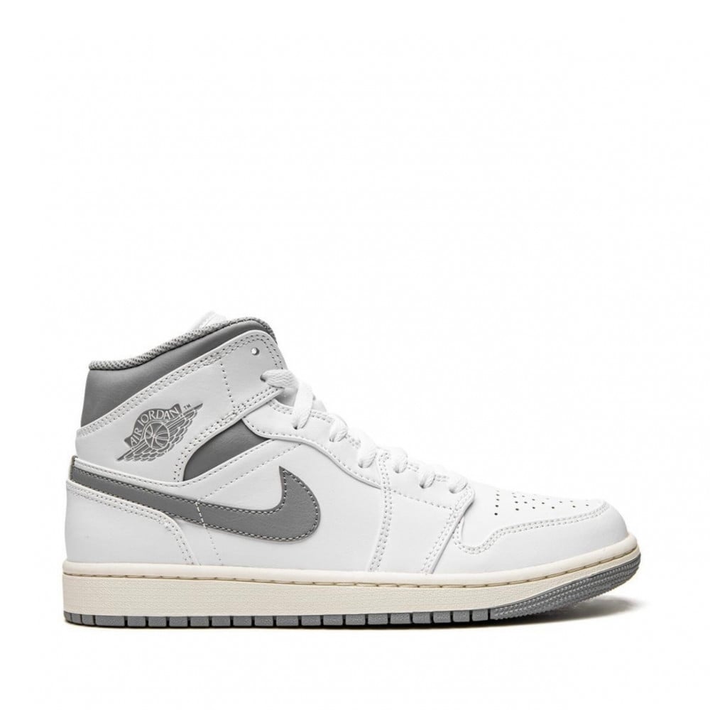 AIR JORDAN 1 MID White Stealth Grey