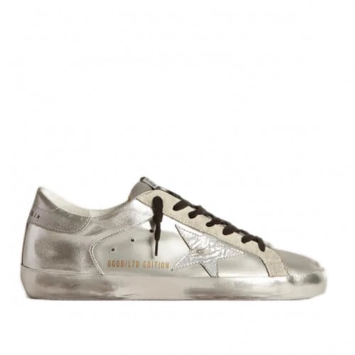 Women’s Super-Star sneakers with star and silver h...