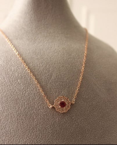 سلسله زركون ورده بلون الروزقولد