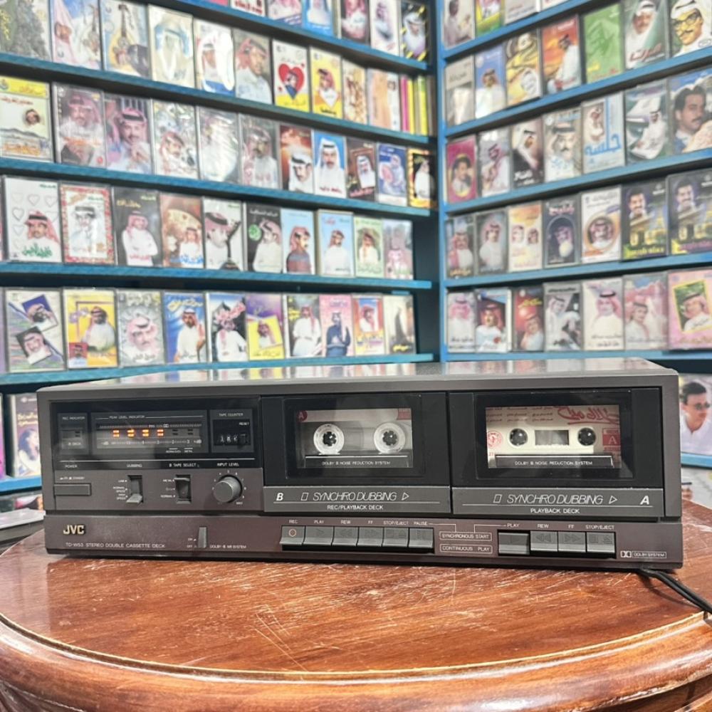 مسجّل كاسيت دبل احترافي — JVC TD-W95 Stereo Double Cassette Deck
