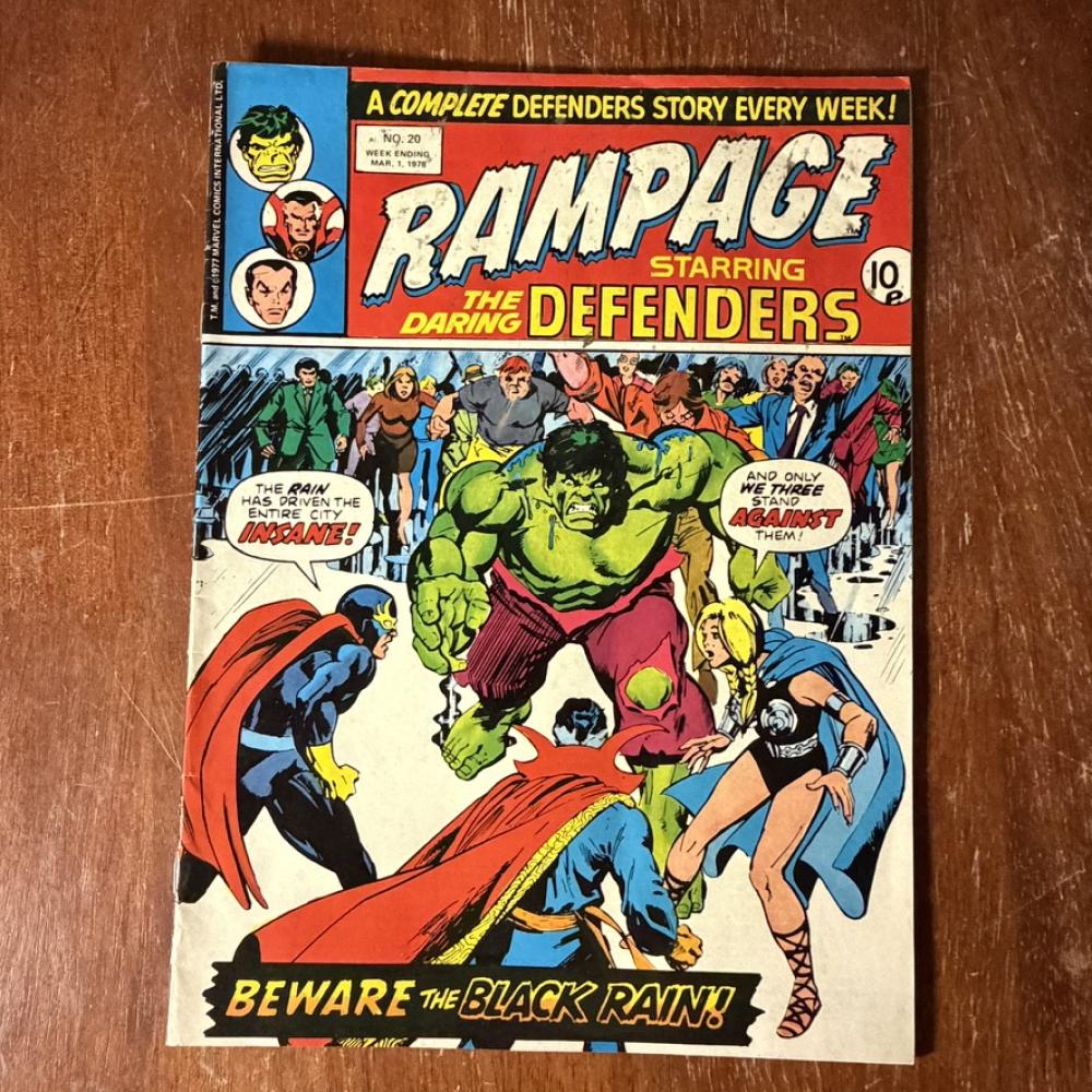 كوميك Rampage Starring The Daring Defenders No.20 – Marvel UK 1978