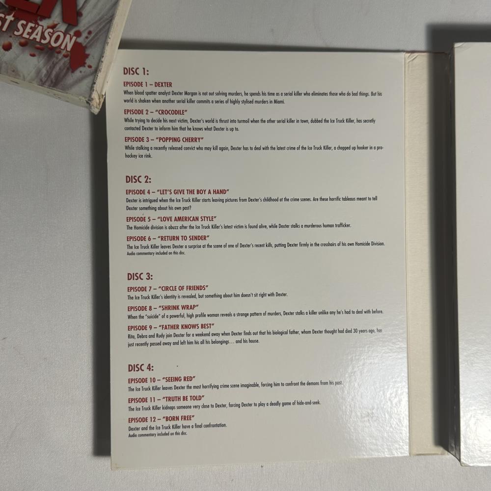 مسلسل ديكستر  Dexter dvd الجزء الاول والثاني الاصلي