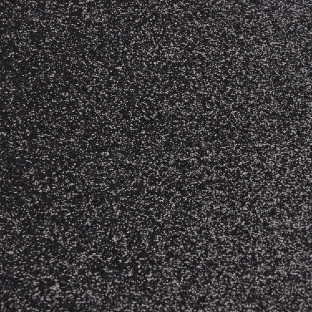 Hundred Black 01 Glitter Cardstock, 12x12 Inch - Faniat