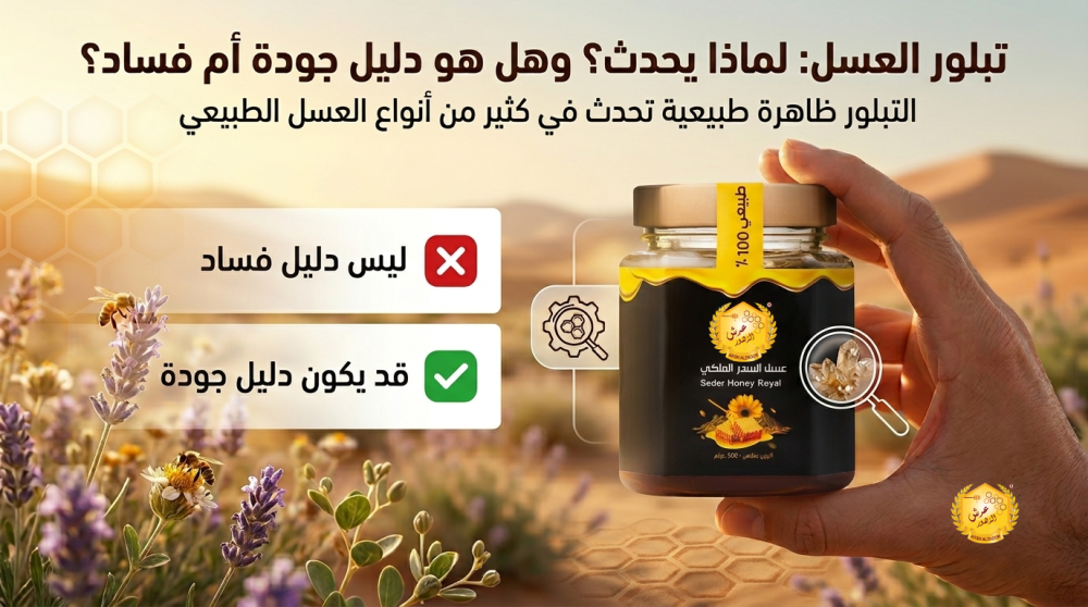 تبلور العسل: لماذا يحدث؟ وهل هو دليل جودة أم فساد؟