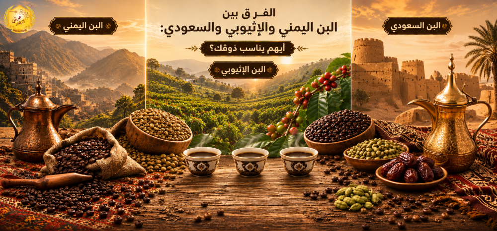 الفرق بين البن اليمني والإثيوبي والسعودي: أيهم يناسب ذوقك؟