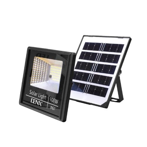 مصباح الطاقة الشمسية DENX DX2077 بقوة 100 واط وإضا...