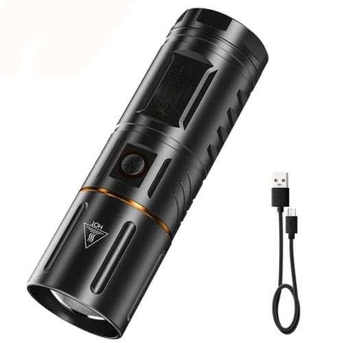 مصباح يدوي LED قابل لإعادة الشحن عبر USB بقوة 2000...
