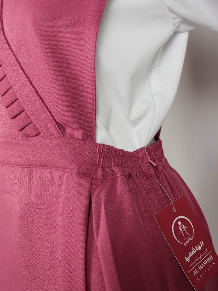 مريول وردي موديل(20) بدون قميص