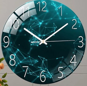 ساعه جدارية بخلفية فريد
