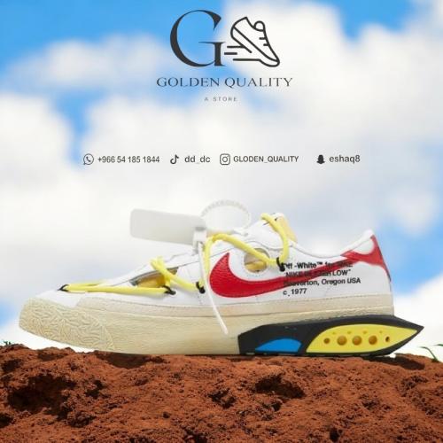 BLAZER LOW "OFF-WHITE - UNIVERSITY RED