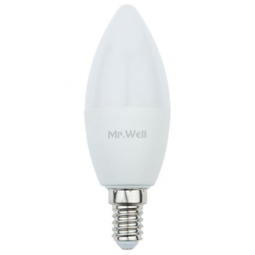 لمبة شمعة ليد 6W 100-240V E14  اصفر