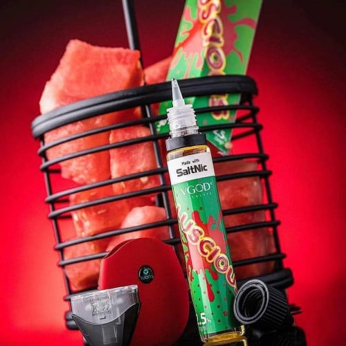 نكهة سولت البطيخ الاحمر الجديدة من VGOD العملاقة Luscious