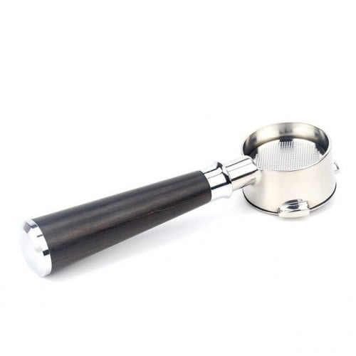 بورتافلتر مكشوف مقاس 54mm مع الباسكت للبريفيل و سيج من الخشب الاسود والستاينليس ستيل