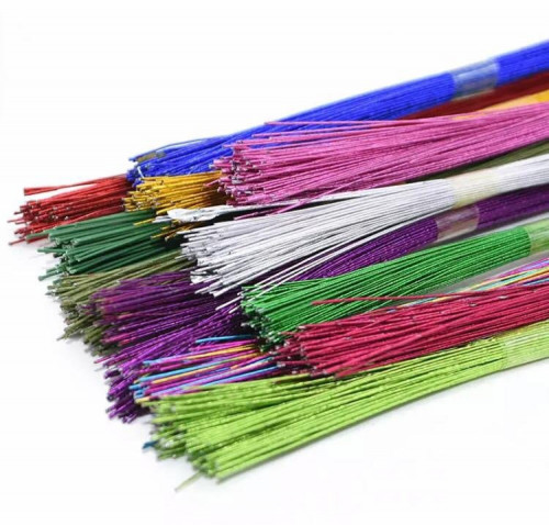 سلك ورد عجينة السكر / اسلاك ورود للاعمال اليدويه (45 حبه )