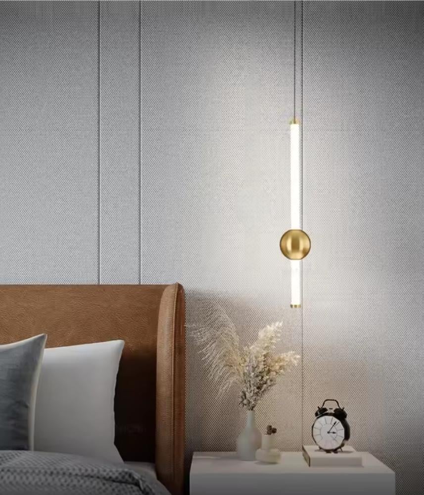 علاقي ليد مودرن برونزي 3 اضاءات 498