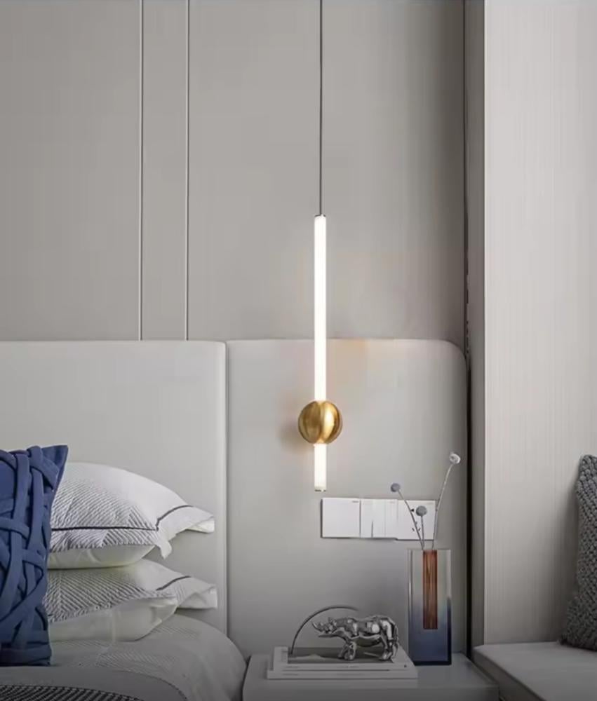 علاقي ليد مودرن برونزي 3 اضاءات 498