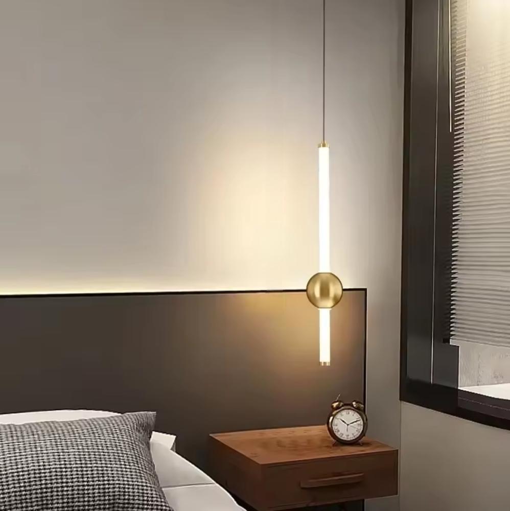 علاقي ليد مودرن برونزي 3 اضاءات 498