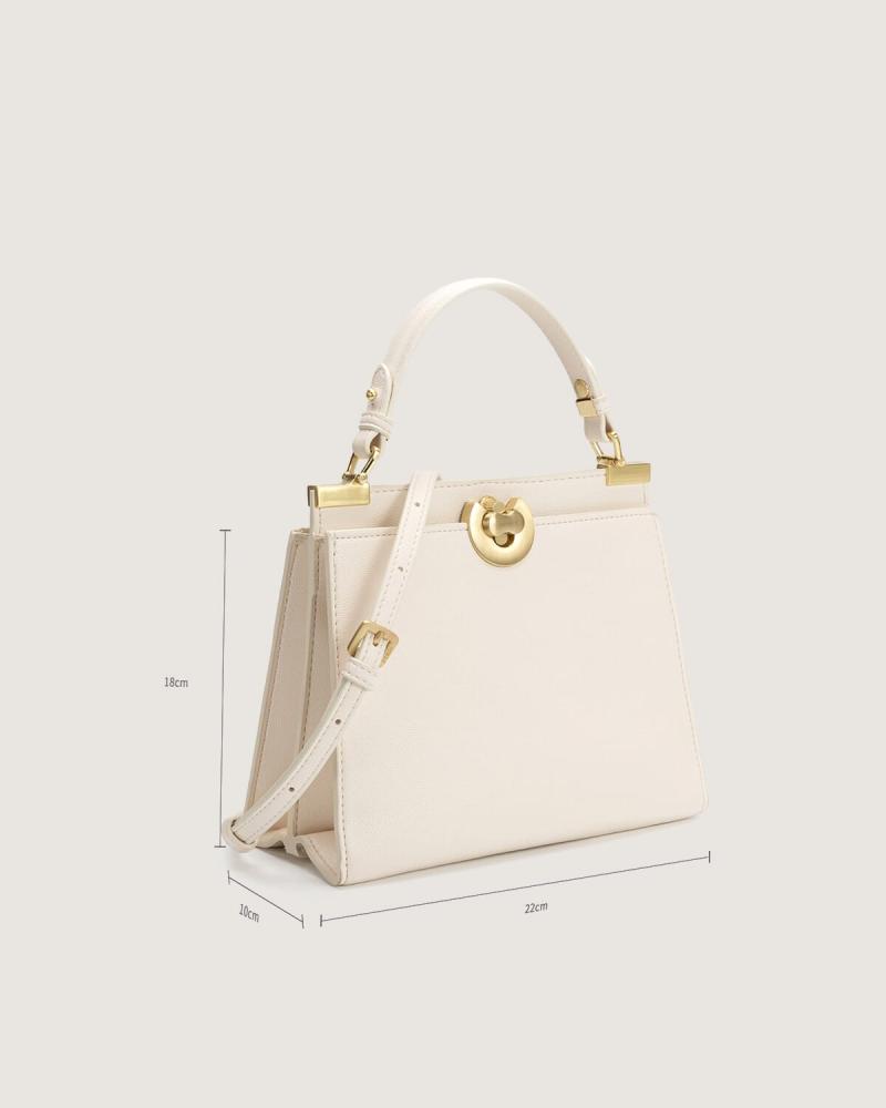 A stylish women's bag in beige