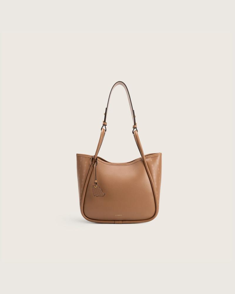 Large brown women's handbag