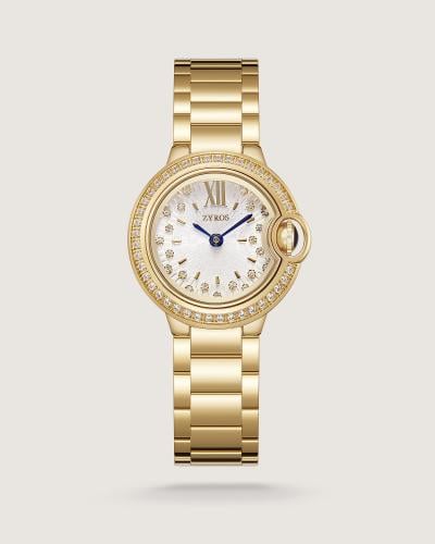 Elite women's watch, steel, gold