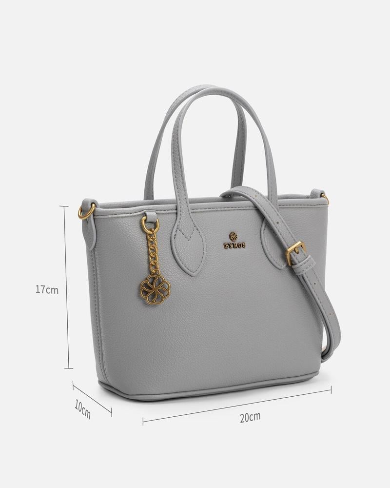Shafaq women's bag, gray leather