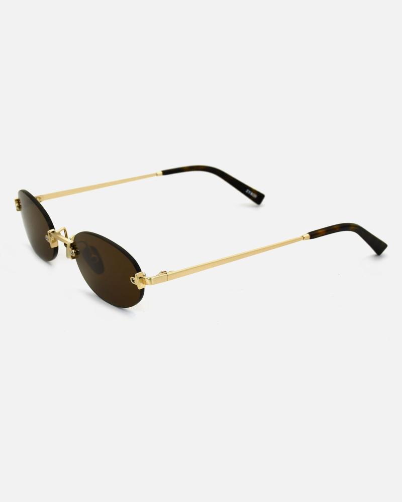 Women's Rimless Sunglasses  Gold