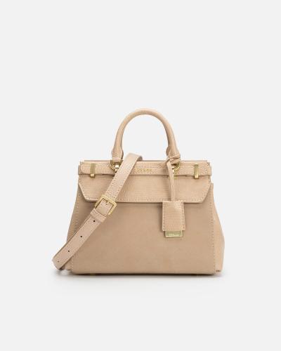 Luxury bag with a spacious design in beige
