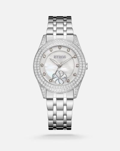 Classic women's watch in silver