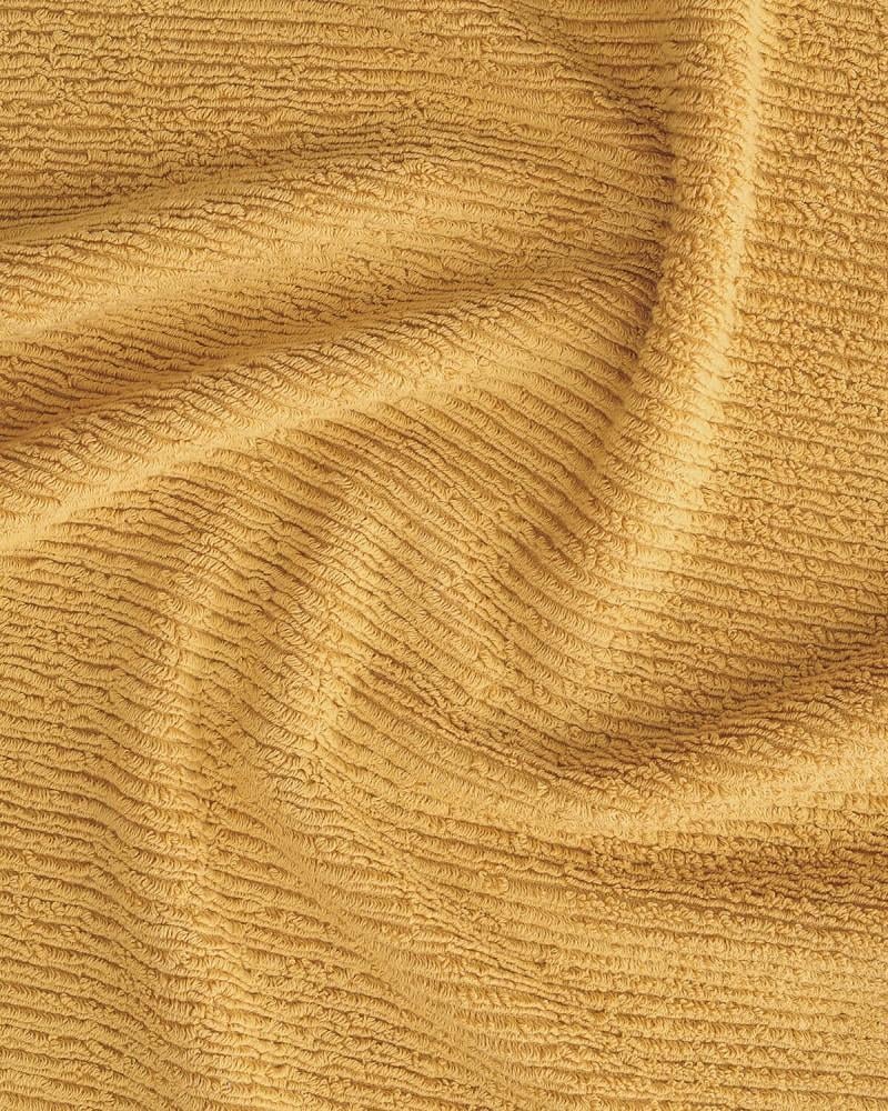 Set of two yellow floor towels