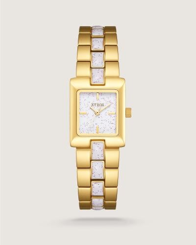 Women's Warmth Watch, Steel, Gold Color