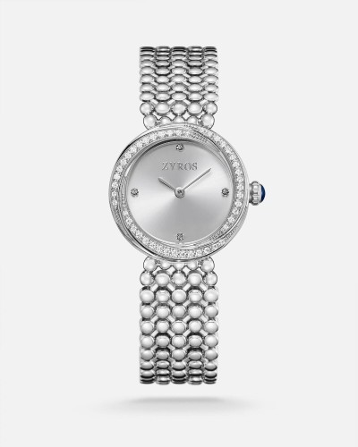 Women's silver steel watch