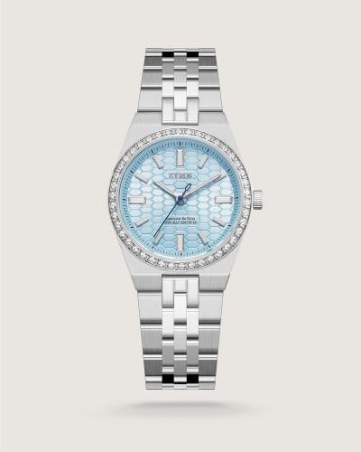 Women's Glitter Watch, Steel, Silver