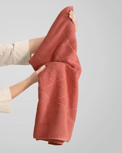 Orange body towel