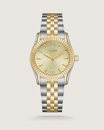 Women's Timeline Watch in Gold and Silver