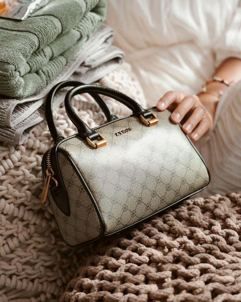 Women's handbag with a practical design in black